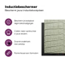 Krokodillenleer - Schubben - Groen Inductie beschermer vinyl 3mm middel -zzzzzzz-cc-usp