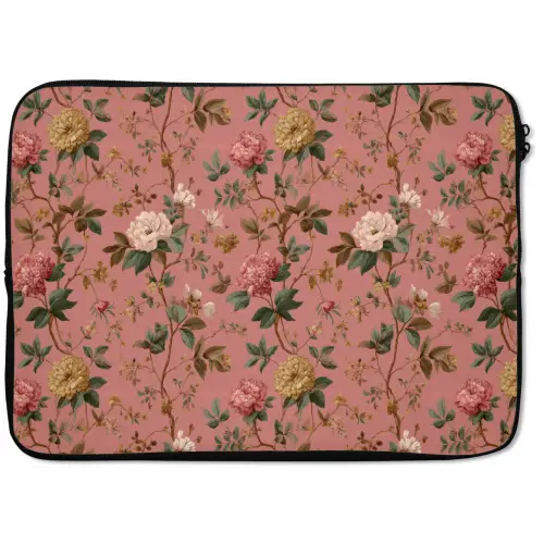Klassiek - Botanisch - Roze laptophoes neopreen klein 279 -zkaufland3dotto