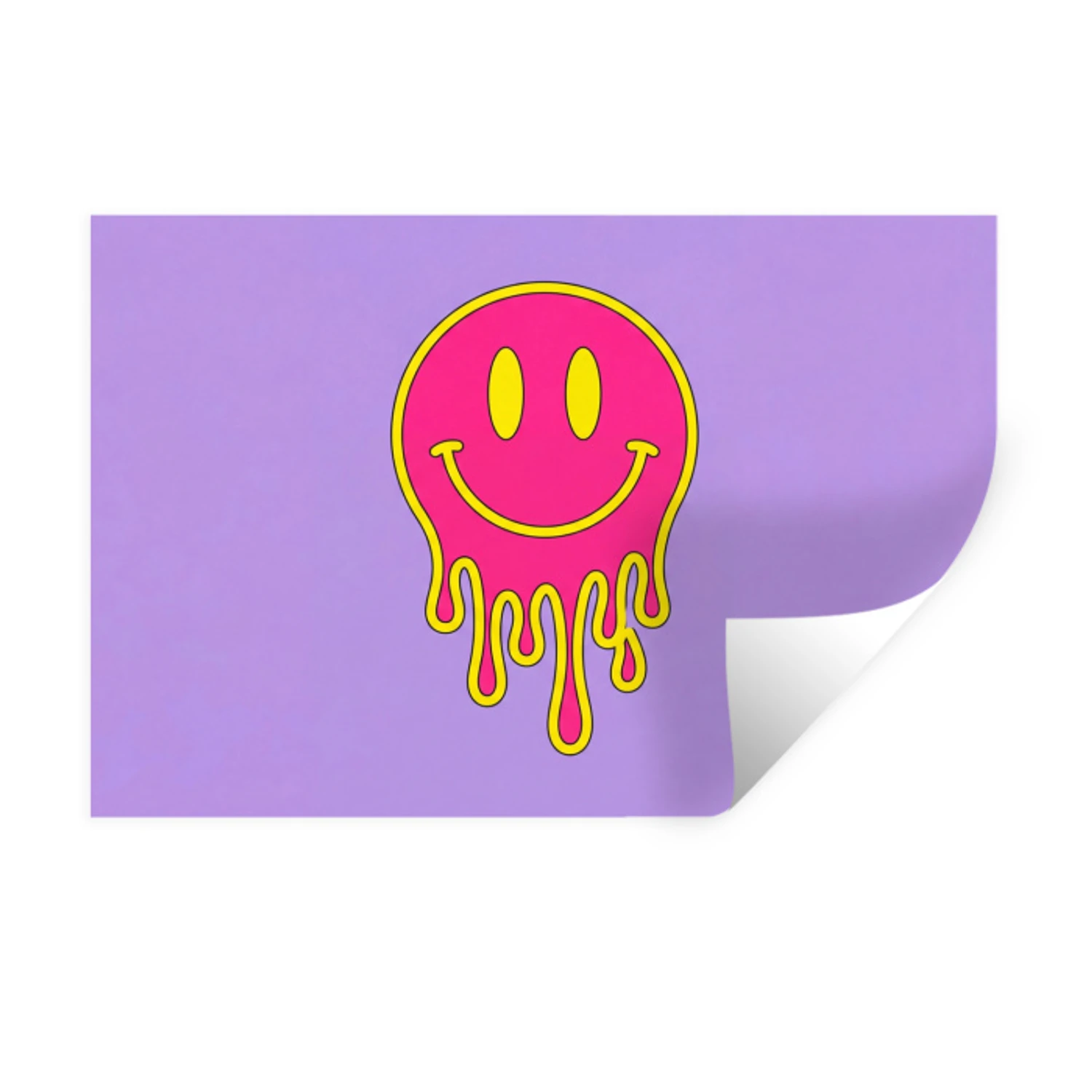 Sticker mural – Smiley - Drip - Neon | Décoration murale | HelloDeco.fr
