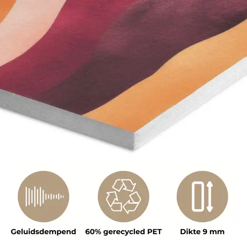 Abstract - Landschap - Golven PET vilt klein -closeup_NL