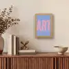 Art - Roze - Blauw Light Box met kabel (Tafellamp) klein -sfeer2