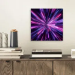 Lichtsnelheid - Ruimte - Roze - Paars aluminium wit klein -sfeer1