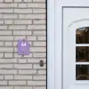 Paars - Modern Naambord Huisje klein -sfeer1