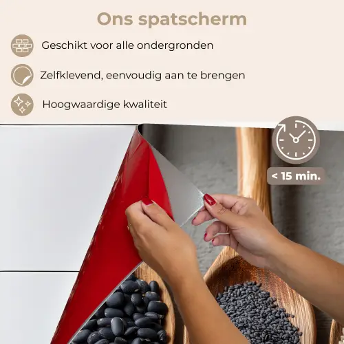 Houten - Lepels - Rijst - Zaden keuken achterwand spatscherm klein -spatscherm_NL