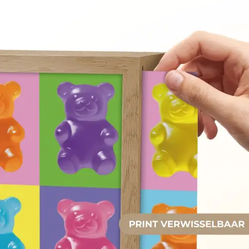 Art- Snoep - Kleurrijk Light Box met batterij (Wandlamp) middel -USP_websiteprintNL