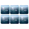 Oceaan - Zwemband - Horizon onderzetter kurk middel -3d