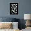 Koffiebonen - Zwart - Vintage poster papier klein -sfeer2