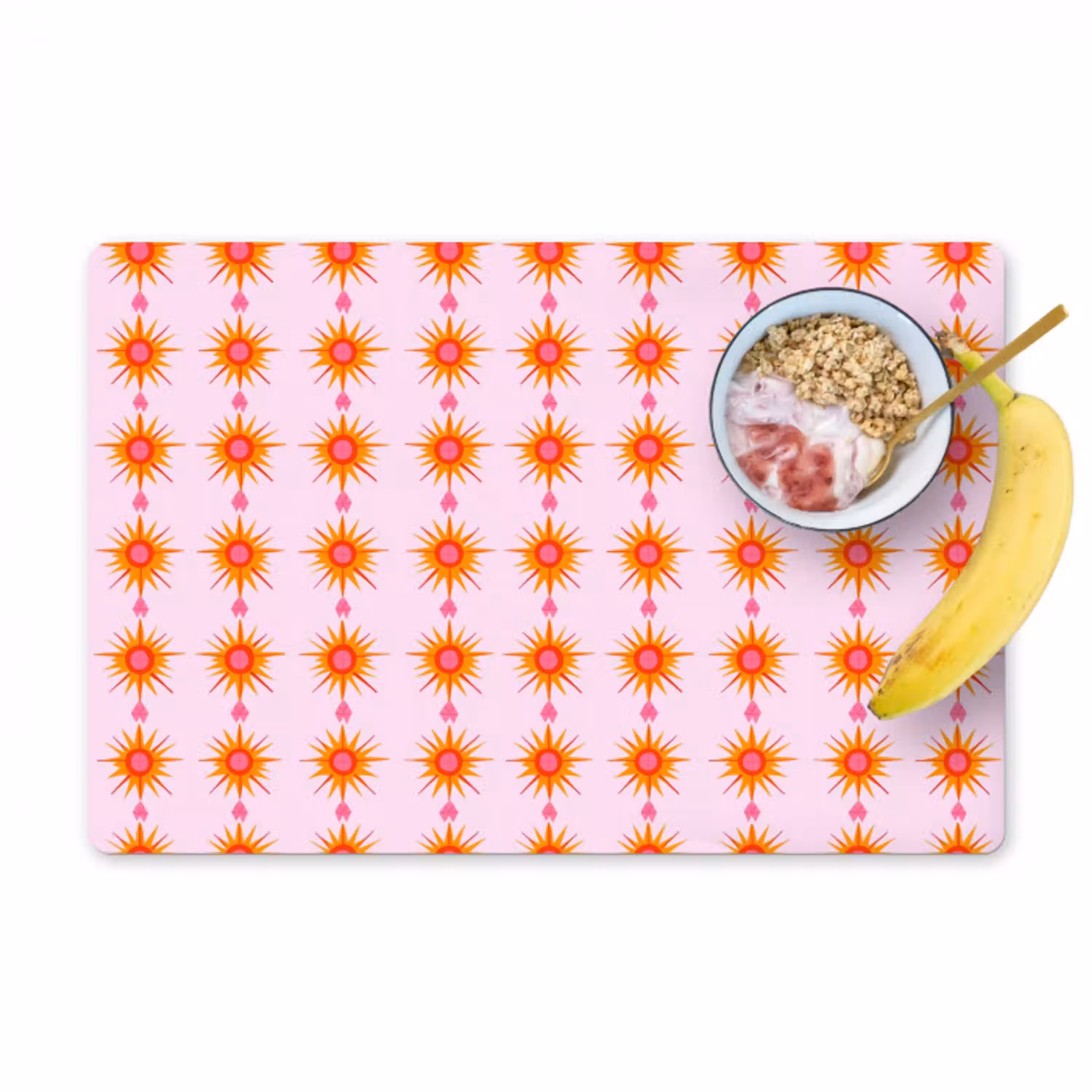 Zon - Motief - Roze Placemat vinyl groot 368 -zzzproduct_Kitchenyeah-website