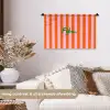 Patroon - Oranje - Fijn - Strepen Wandkleed katoen klein -sfeer1