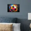 Graffiti - Voetbal - Muur - Street art - Sport poster papier klein -sfeer2
