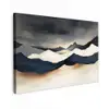Bergen - Donkerblauw - Landschap canvas 2cm klein -z3d