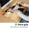 Zijaanzicht - Vrouw - Vormen Muismat XXL klein -sfeer3