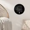 Spreuken - Ik heb het nog nooit gedaan dus - Quotes Wandcirkel behangsticker klein -sfeer4