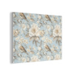 Botanisch - Zangvogel - Blauw PET vilt klein 837 -3d