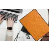 Water - Druppels - Oranje laptophoes neopreen klein -bureau