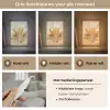 Paardenbloem - Beige - Abstract - Modern - Natuur Light Box met kabel (Tafellamp) klein -USP_lichtkleurNL