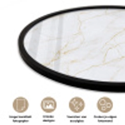 Wit - Marmer - Goud - Luxueus Fotolijst rond zonder passe partout klein 856 -closeup_NL