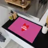 Girl power - Hart - Roze - Rood Inductie beschemer met haakjes klein -sfeer1