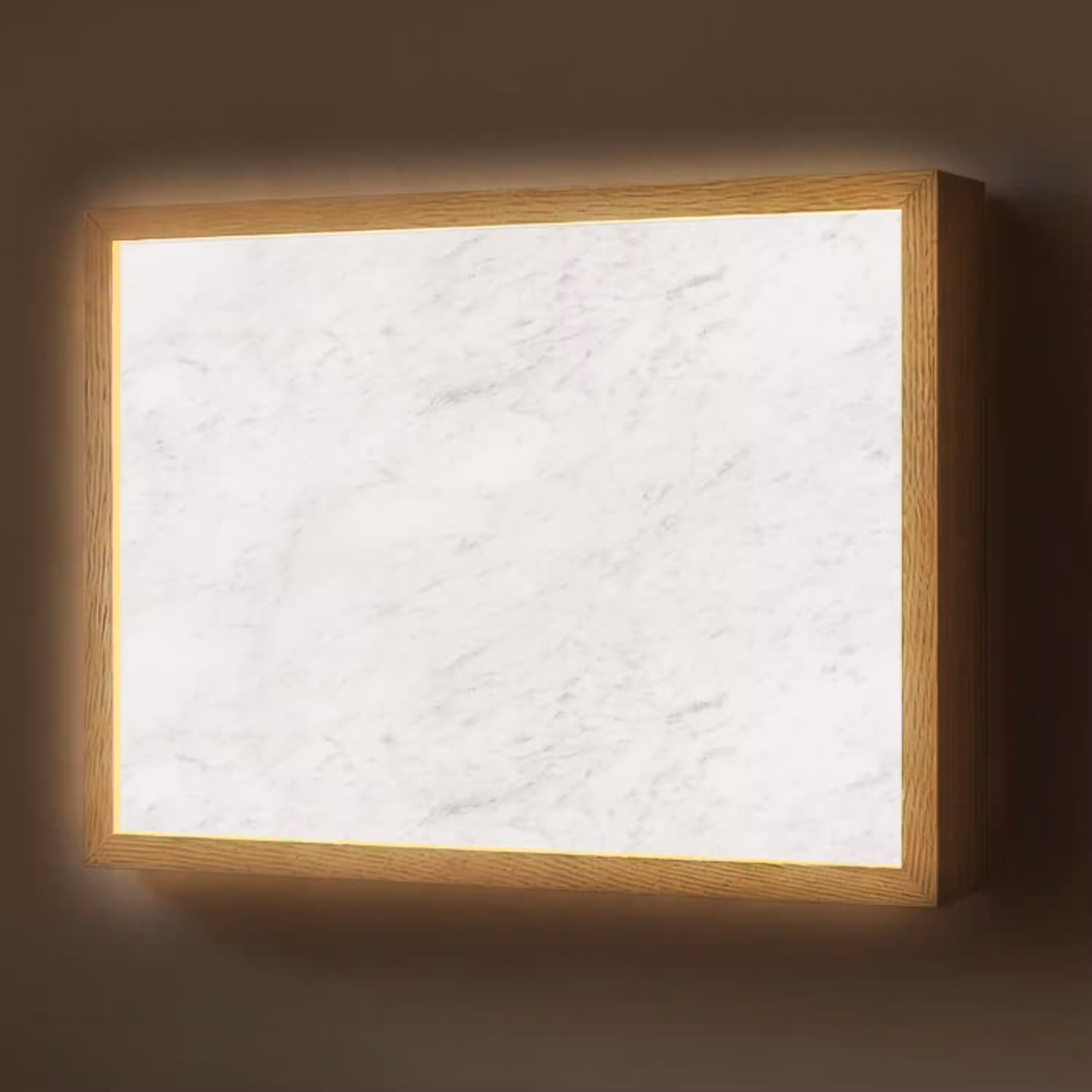 Wit - Marmer - Grijze aders Light Box met batterij (Wandlamp) middel 907 -z3d_website