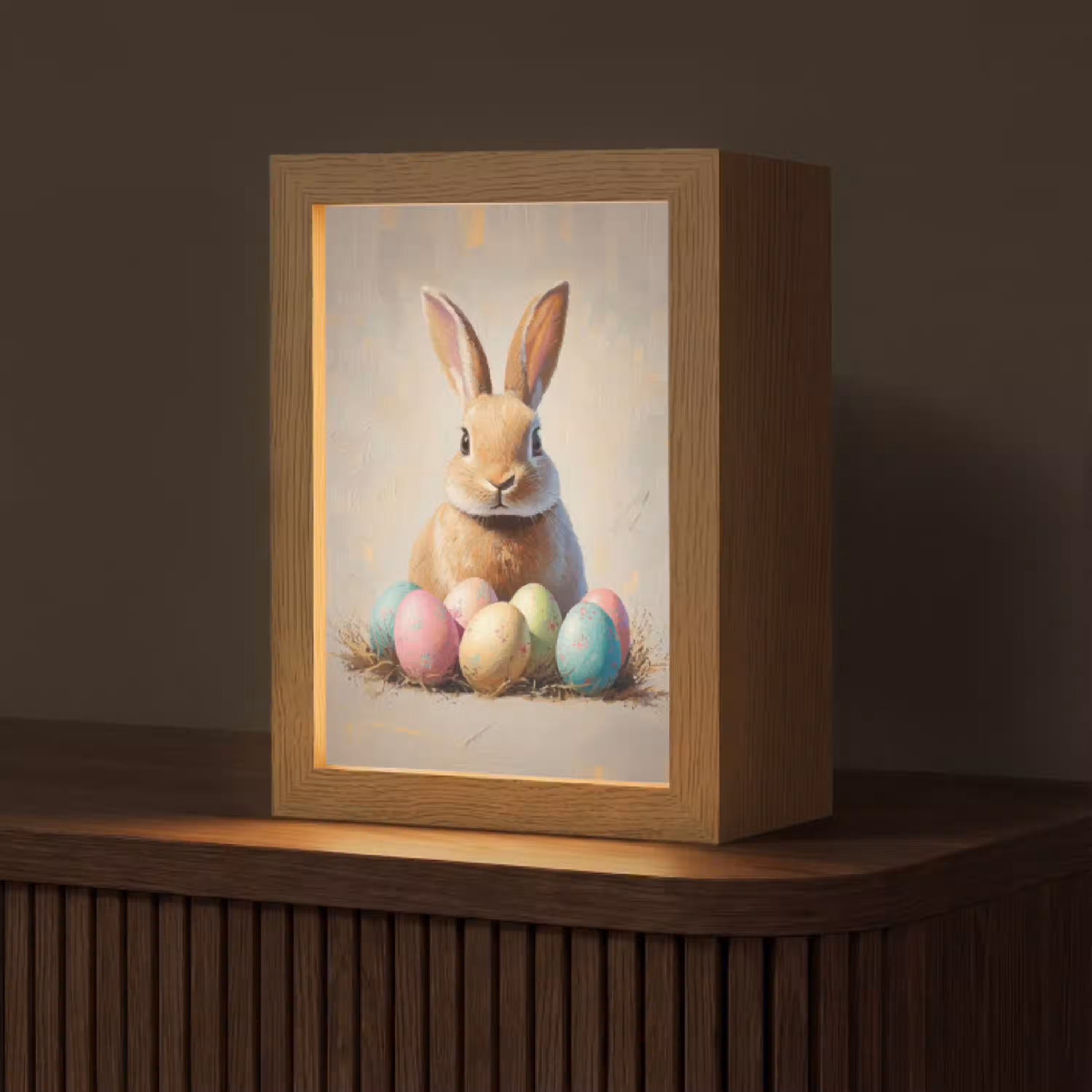 Paashaas - Pastel - Eieren Light Box met kabel (Tafellamp) klein -z3d_website
