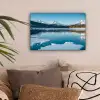 Landschap - Winter - Meer - Bergen - Uitzicht - IJs canvas 2cm klein -sfeer1