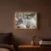 Marmer - Zwart - Goud - Grijs Light Box met batterij (Wandlamp) middel -sfeer4