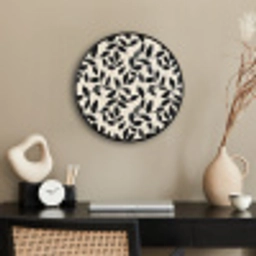 Elegant - Patroon - Zwart - Beige Fotolijst rond zonder passe partout klein 856 -sfeer1