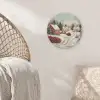 Kerstsfeer - Landelijk - Rood Akoestische PET Vilt - Rond klein -sfeer4