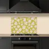 Bloemen - Roze - Getekend - Patroon keuken achterwand spatscherm klein -sfeer1
