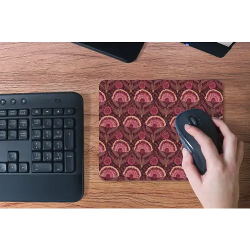 Antiek - Bloemen - Kleurrijk muismat rubber klein 262 -toetsenbord