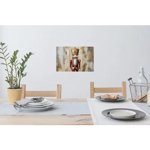 Kerst - Poppetje - Abstract Muursticker klein -eettafel