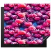 Frambozen - Waterdruppels - Vruchten Inductie beschermer vinyl 3mm middel 274 -3d