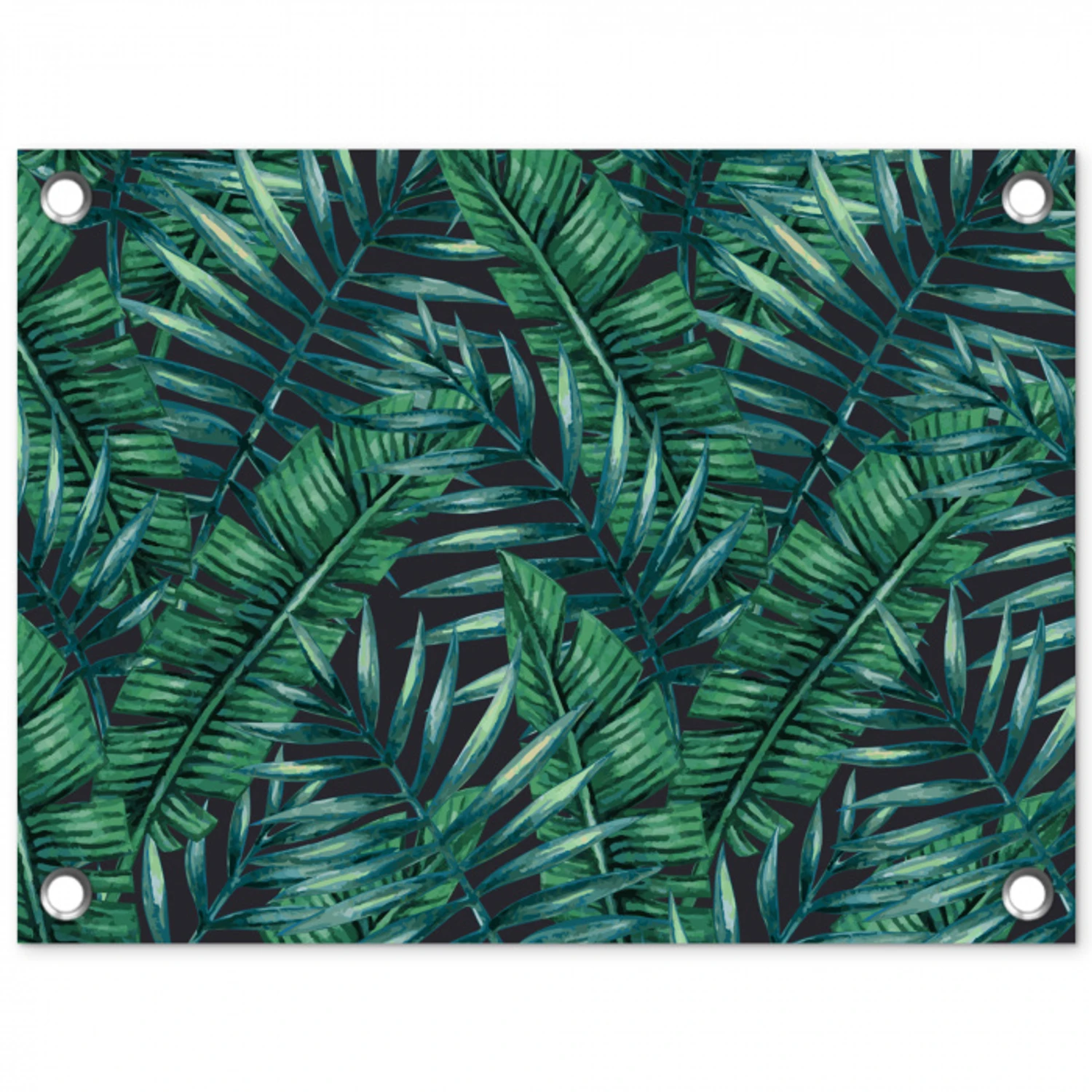 Bladeren - Tropisch - Jungle -  Natuur tuinposter los doek klein -3d