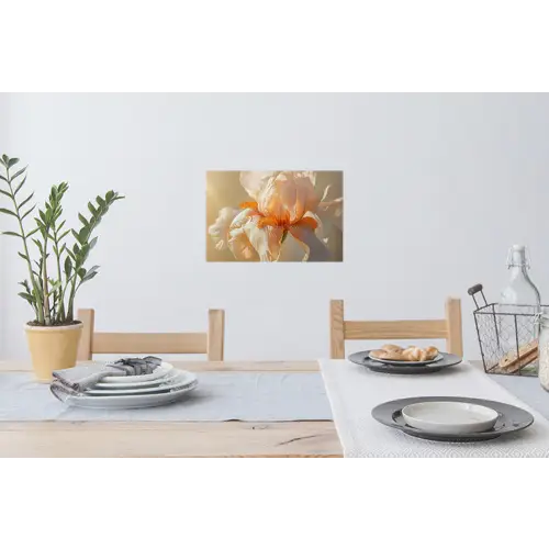 Close up - Oranje - Iris Muursticker klein -eettafel