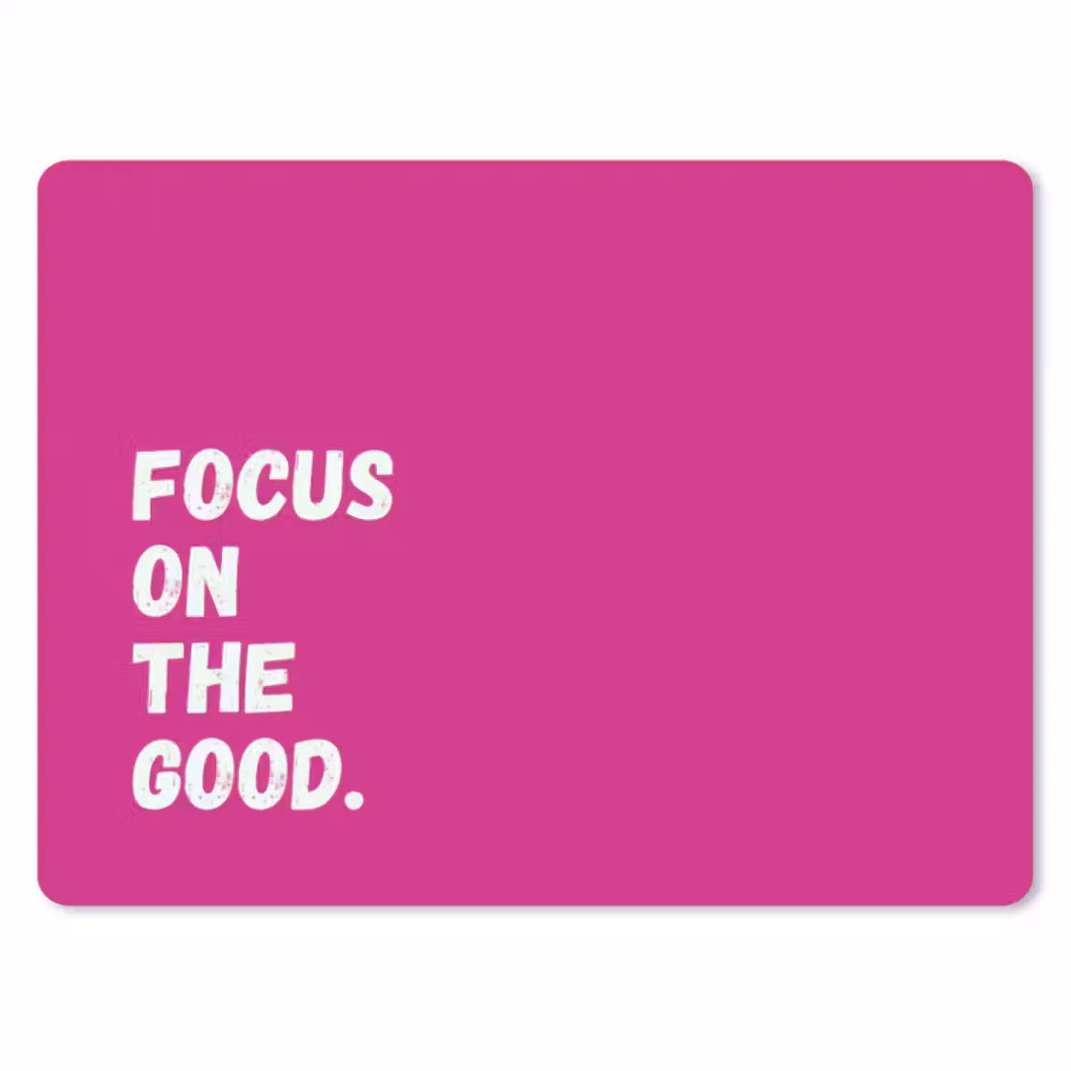 Muismat - Focus on the good - Roze - Simple