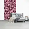 Roze - Glanzende - Stenen fotobehang vinyl groot 66 -slaapkamer