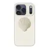 Schelp - Minimalistisch - Wit Telefoonhoesje iPhone 17 Pro klein -3d