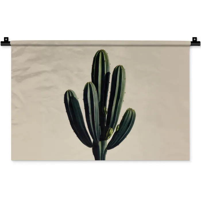 Cactus - Subtiel - Groen Wandkleed katoen klein -zz3d