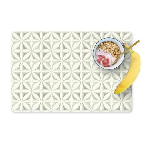 Abstract - Structuur - Grijs - Wit Placemat vinyl groot 368 -zzzproduct_Kitchenyeah-website