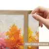 Bomen - Kleurrijk - Natuur - Abstract Light Box met batterij (Wandlamp) middel -USP_websiteprintNL