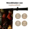 Gnooms - Kerst - Raam - Kleurrijk Wandkleed katoen klein -sfeer2