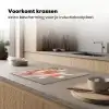 Lelies - Meeldraden - Roze - Wazig Inductie beschermer vinyl 3mm middel -sfeer1
