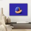 Meloen - Blauw - Oranje - Kunstzinnig canvas 2cm klein -sfeer6