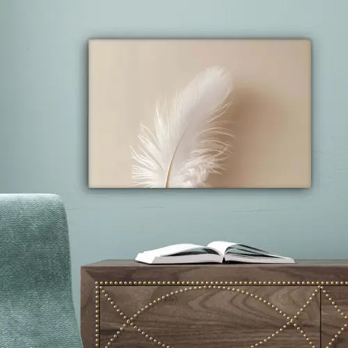 Veer - Minimalistisch - Roze canvas 2cm klein -sfeer4