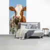 Koeien - Lucht - Dieren - Boerderij - Portret fotobehang vinyl groot -slaapkamer