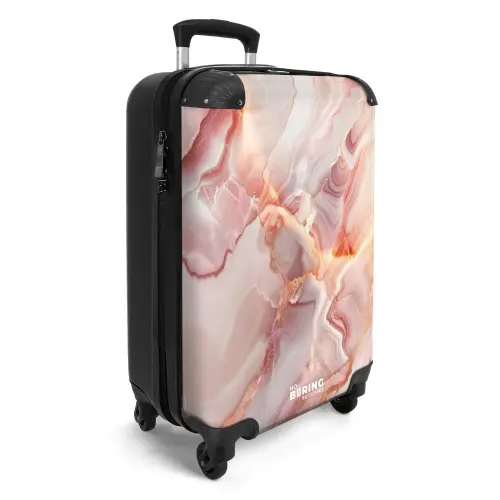 Marmer - Zonsopgang in Roze Marmer NBS - Handbagage koffer - Kinderen Unisex middel -productfoto_3d