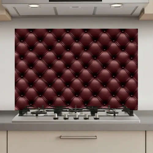 Leer - Patroon - Bordeaux keuken achterwand spatscherm klein 900 -3d_website