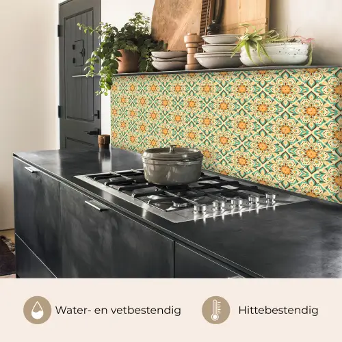 Boho - Patronen - Mandala - Bloemen keuken achterwand 2 middel 871 -usp_NL