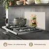 Boeken - Stapel - Bloemen - Kleurrijk keuken achterwand spatscherm klein -usp_NL