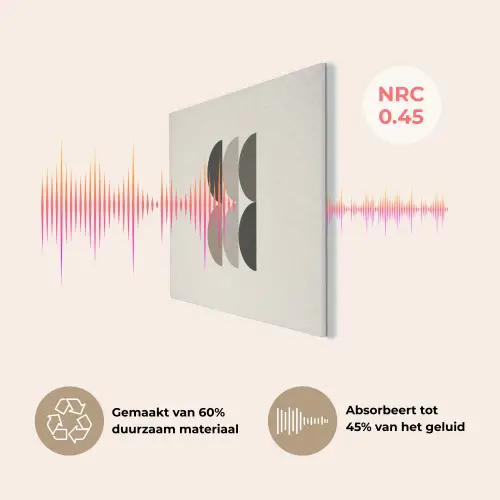 Halve cirkels - Aardetinten - Grafisch PET vilt klein -USP_NL